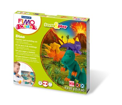 Комплект глина Staedtler Fimo Kids, 4x42g, Dino