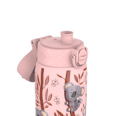 Бутилка за вода Ion8 Print, метална, 400ml, КОАЛА