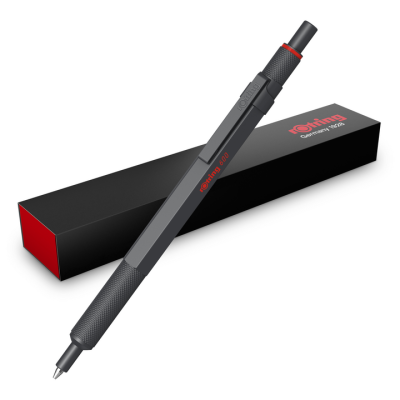 Химикалка Rotring 600, тъмносива