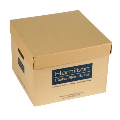 Архивен кашон Hamilton с капак, 33x34x24,5 cm