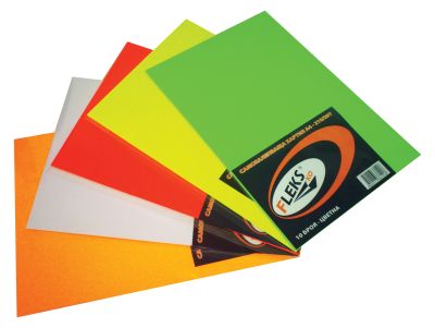 Самозалепваща хартия А4, опаковка 10, оранжево P-151