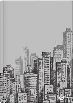 Тетрадка А4, S-line, 96 листа, широки редове, 55g, твърди корици