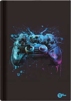 Тетрадка А4, S-line, 96 листа, широки редове, 55g, твърди корици