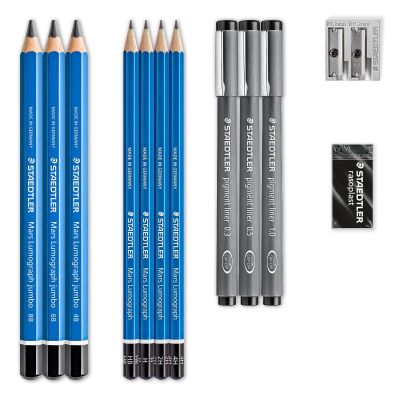 Комплект Staedtler Lumograph Sketching, 12 части