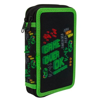 Несесер Octopus, 2 ципа, празен, 13х19.5х4.5 см, Game