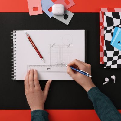 Автоматичен молив Rotring Tikky Retro, 0.5mm, червен