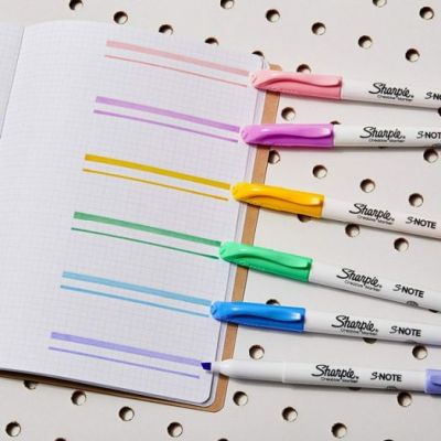 Комплект маркери Sharpie S-Note, 12 цвята, блистер