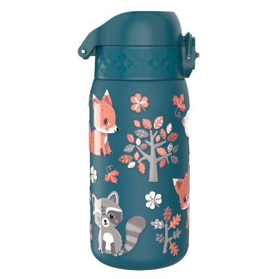 Бутилка за вода Ion8 Print, метална, 400ml, ГОРСКИ ЖИВОТНИ