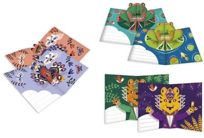 3D картички Janod, животни