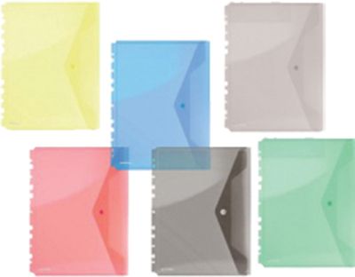 Папка с копче Donau и европерфорация, жълта