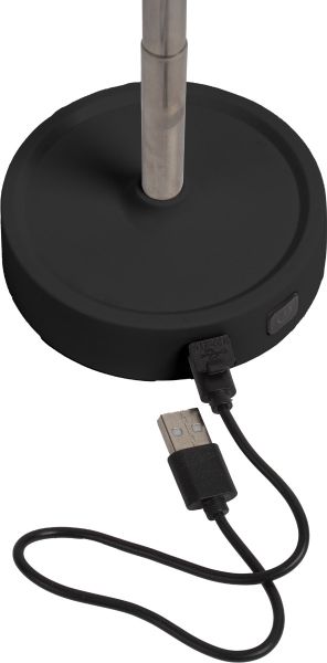 Настолна лампа, USB, 1200mAh, черна