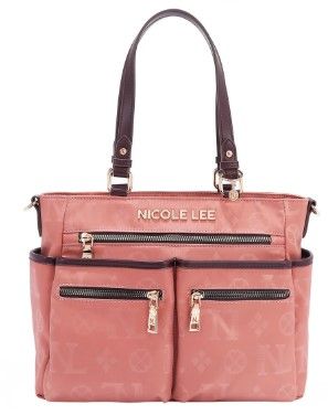 Чанта Nicole Lee, 28.5x25.5x10 cm, РОЗОВ