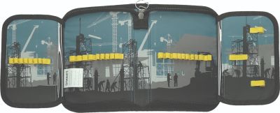 Несесер Street Construction, 1 цип, 2 прегради, 21x4x14cm