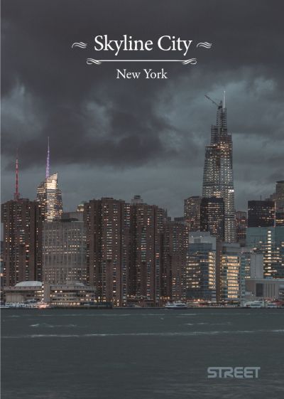 Тетрадка с телчета А5, 80л, ШР, БГ, Skyline