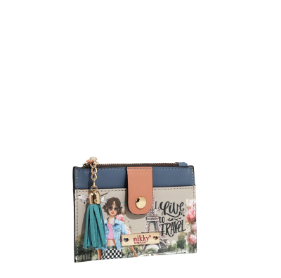 Калъф за карти Nikky 13.3х8.9х1.3cm,Live to travel