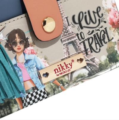 Калъф за карти Nikky 13.3х8.9х1.3cm,Live to travel