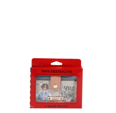 Калъф за карти Nikky 13.3х8.9х1.3cm,Live to travel