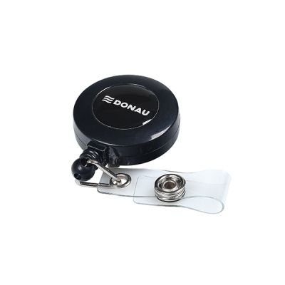 Ролетка за бадж Donau, 80 см, черна