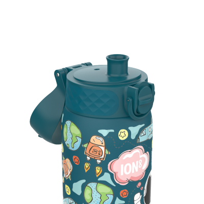 Бутилка за вода Ion8 Print, метална, 400ml, Space