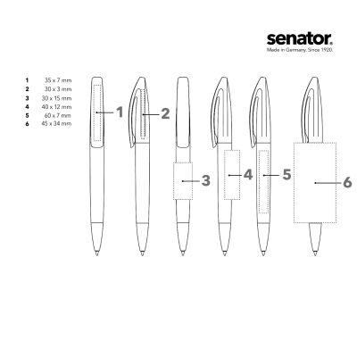 Химикалка Senator Bridge Polished MT 3252, червен 186