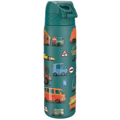 Бутилка за вода Ion8 Print, метална, 600ml, ПРЕВОЗНИ СРЕДСТВА