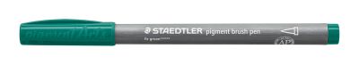 Флумастер Staedtler Pigment Brush 371, ТЪМНО ЗЕЛЕН