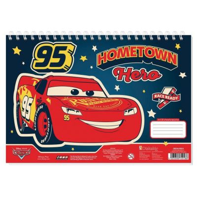 Скицник със спирала А4, 30л, CARS 2