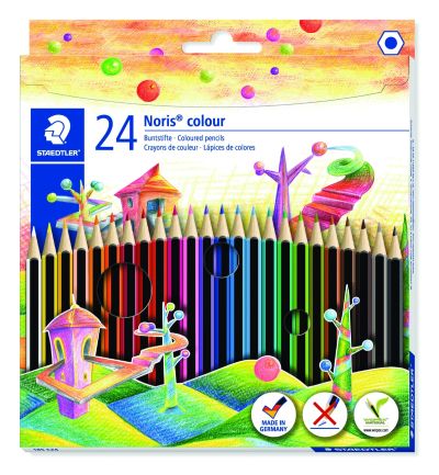 Цветни моливи Staedtler Noris Colour 185, 24 цвята
