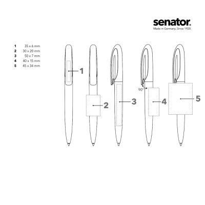 Химикалка Senator Skeye Bio 3290, сив 10