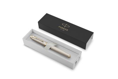 Писалка Parker IM Professionals Monochrome Champagne, с кутя