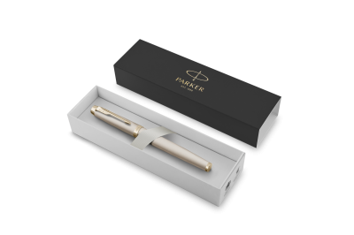Писалка Parker IM Professionals Monochrome Champagne, с кутя
