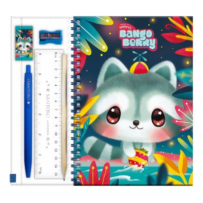 Комлект Bangoberry Stationery, 6 части, Remy Raccoon
