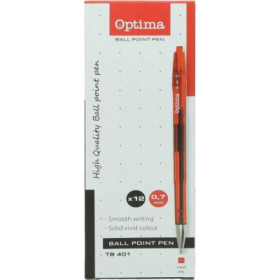 Химикалка Optima TB 401, червена