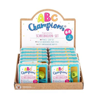 Ергономична приставка за писане ABC Champions, опаковка 3 броя