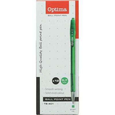 Химикалка Optima TB 401, зелена