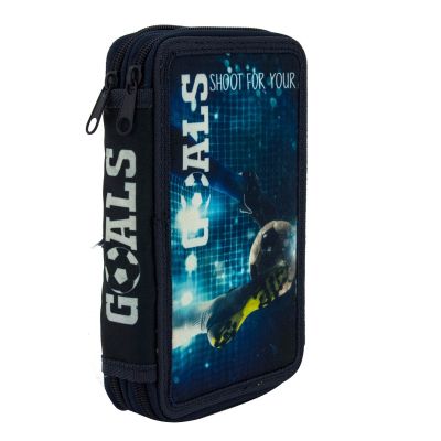 Несесер Octopus, 2 ципа, празен, 13х19.5х4.5 см, Goals