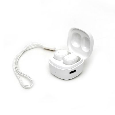 Безжични слушалки тип тапи Platinet, с микрофон, бели