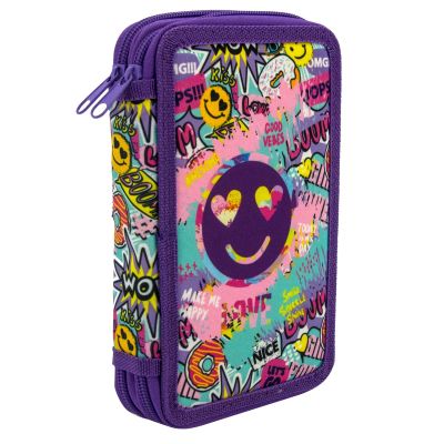 Несесер Octopus, 2ципа, празен, 13х19.5х4.5 см, Smile