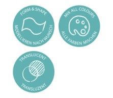 Полимерна глина Staedtler Fimo Effect, 57 g, прозрачно бял 014