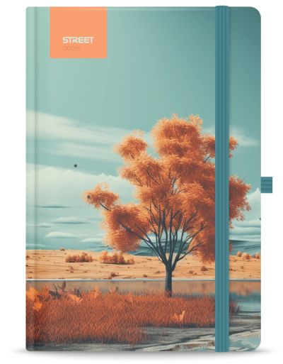 Бележник с ластик A6 Street, твърда корица, 96 листа, ENCHANTED