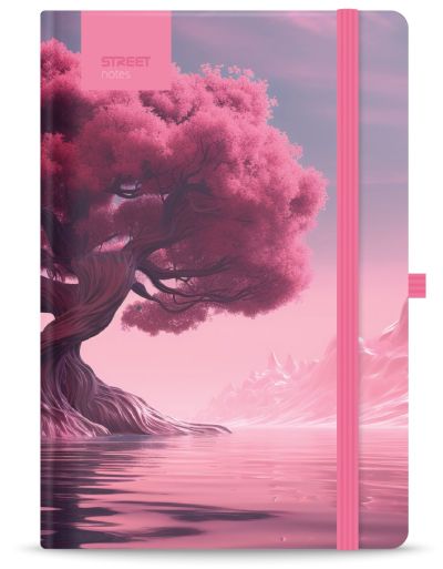 Бележник с ластик A6 Street, твърда корица, 96 листа, JOURNEY