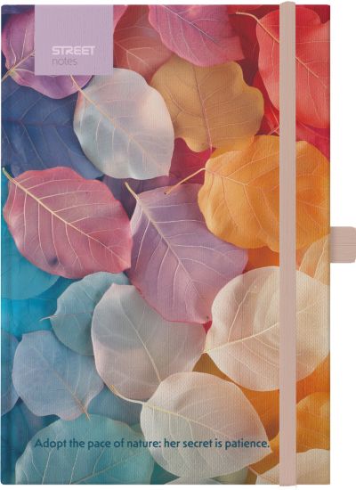 Бележник с ластик A5 Street, твърда корица, 96 листа, Medaw