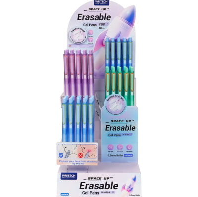 Дисплей изтриваеми гел химикалки Writech Space Up, 80бр