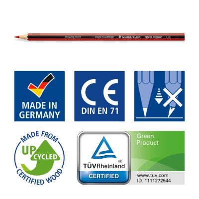 Цветни моливи Staedtler Noris Colour 185, 12 цвята