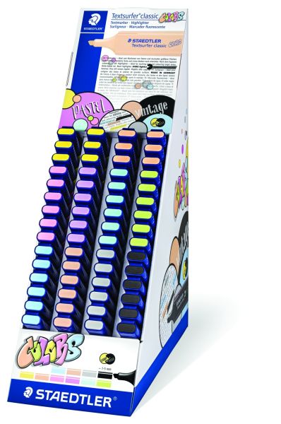 Дисплей текстмаркери Staedtler 364, 60 броя