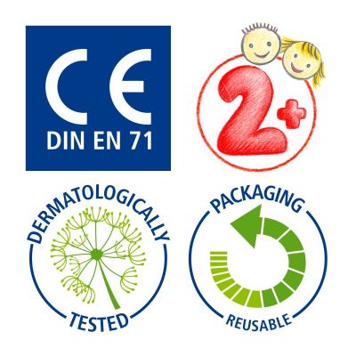 Тесто за моделиране Staedtler Noris Junior, 4 цвята x130g, ОСНОВНИ ЦВЕТОВЕ