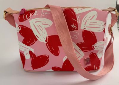 Чанта Reverse 505, 26x11x20.5cm, HEARTS BLA