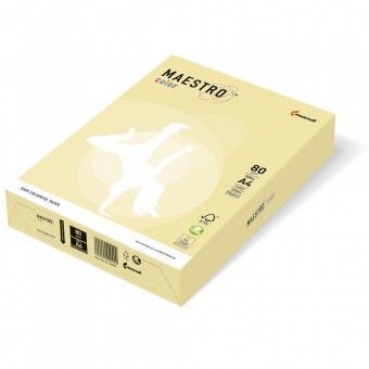 Копирна хартия Maestro Color 80g опаковка 500, жълт YE23