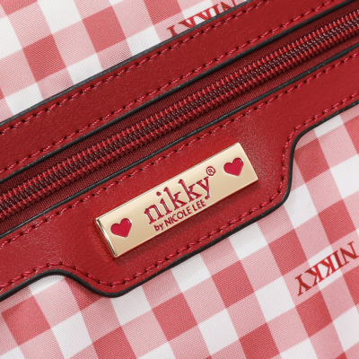 Комплект Nikky, 2 раници и портфейл, Charry Lips white