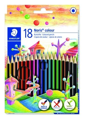 Цветни моливи Staedtler Noris Colour 185, 18 цвята